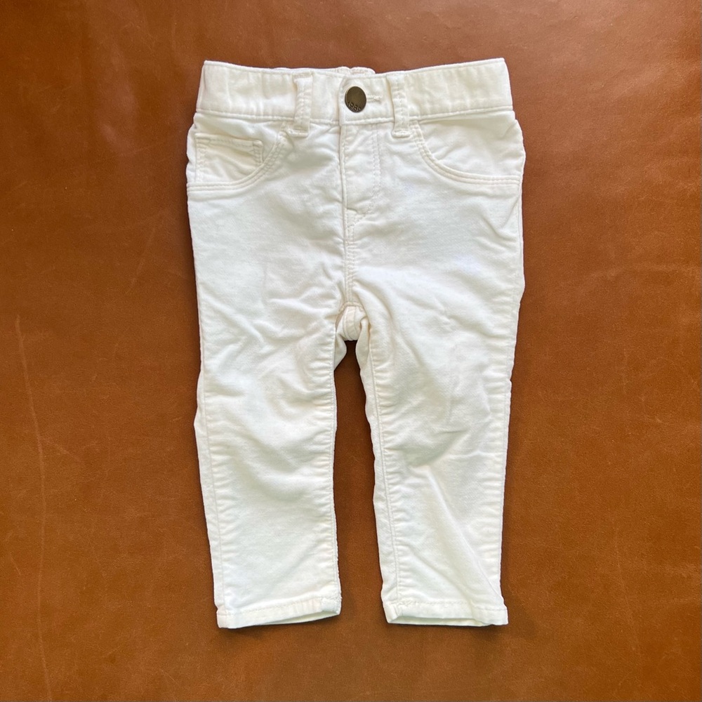 GAP Baby Ivory Velour Pants, 12-18mo